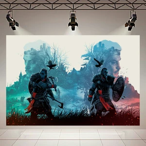 پوستر طرح گیم مدل Assassins Creed Valhalla کد AR22630