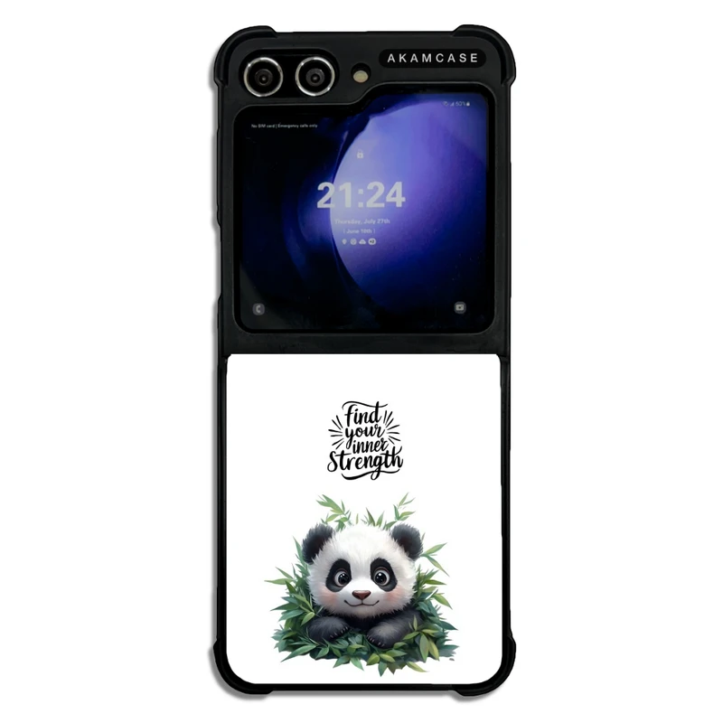 کاور آکام مدل AMC-WSGZFLIP5-ANIMALS QOUTES-16 مناسب برای گوشی موبایل سامسونگ Galaxy Z Flip 5