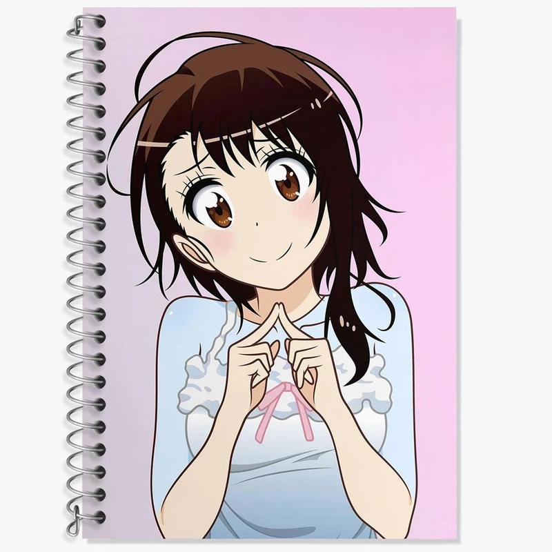 دفتر زبان 50 برگ خندالو مدل سه خط طرح اونودرا انیمه عشق دروغین کد 17167