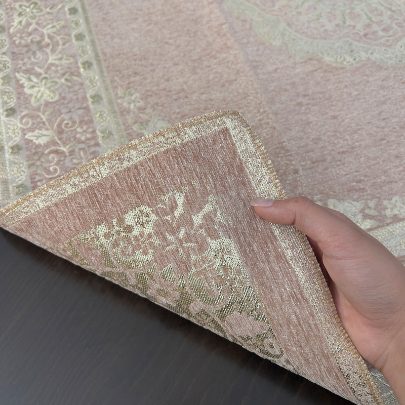 رومیزی مدل مربع طرح لمه دار سایز 90×90 سانتی متر