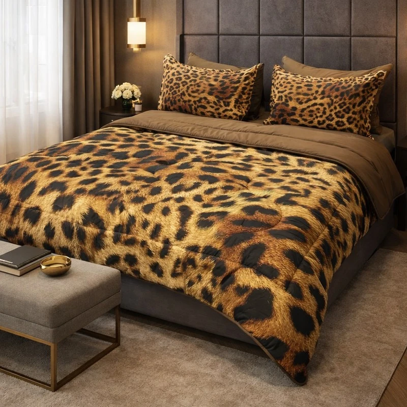 سرویس روتختی 2 نفر 6 تکه مدل پلنگی