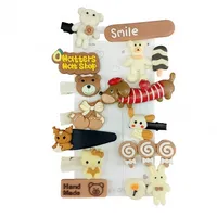 گیره مو زنانه مدل کرومی و دوستان مجموعه 13 عددی