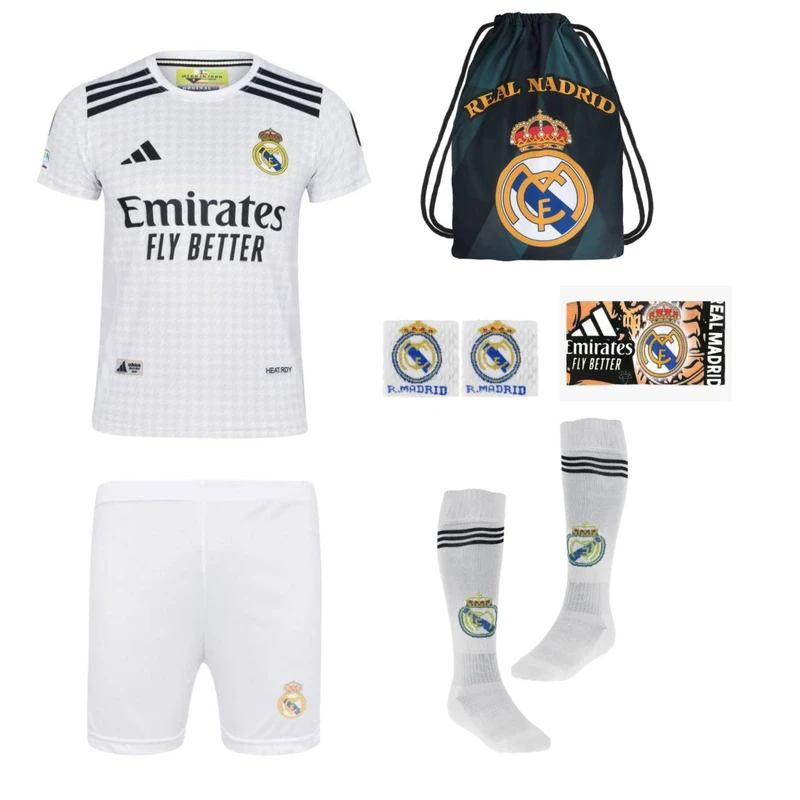 ست 7 تکه لباس ورزشی مدل رئال مادرید طرح وینیسیوس2025V