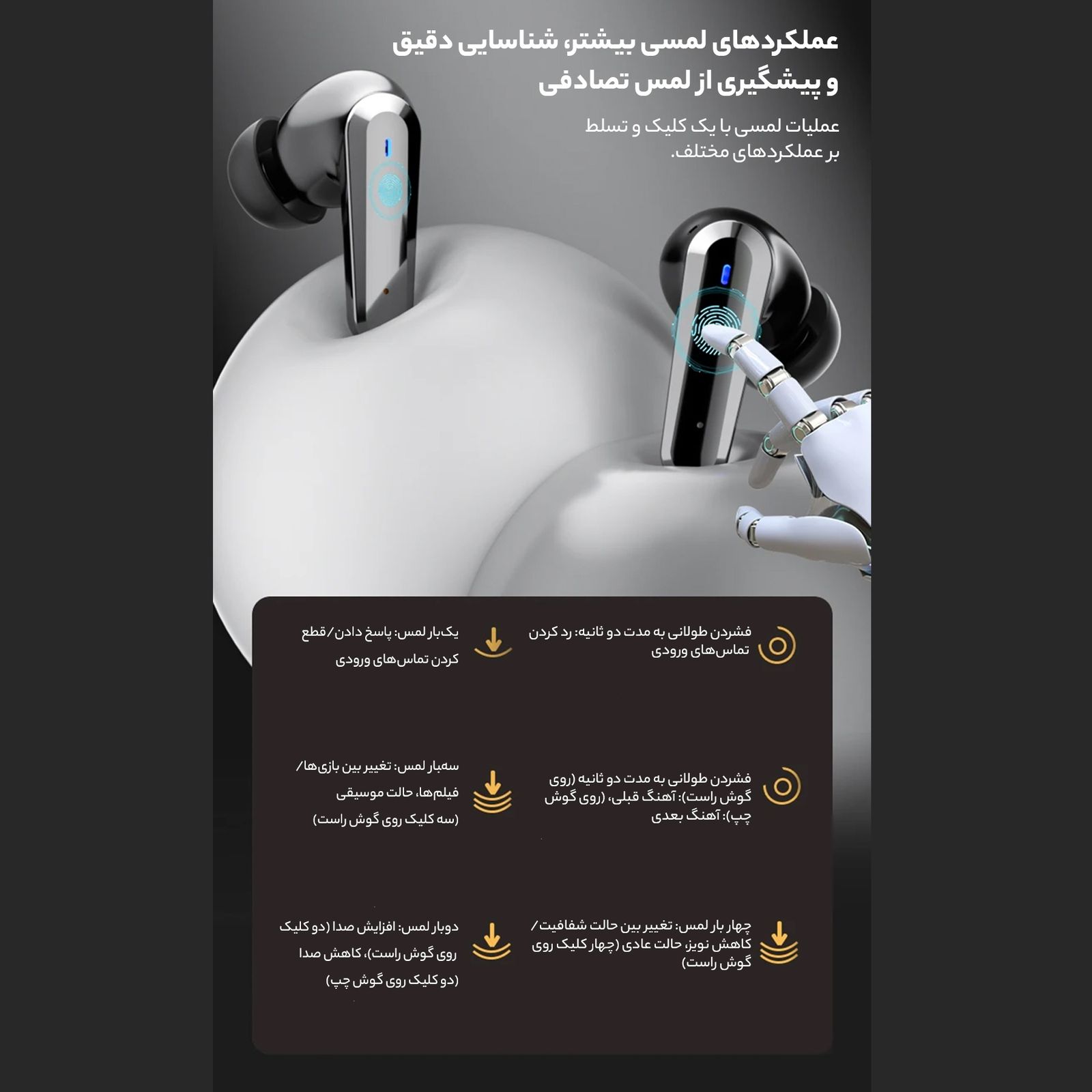 هدفون بلوتوثی گرین لاین مدل SAE CONDUCTION TOUCH WAVE SINGLE -  - 7