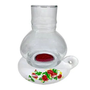 شمعدان مدل گل سرخی کد TN-01 مناسب برای شمع وارمر