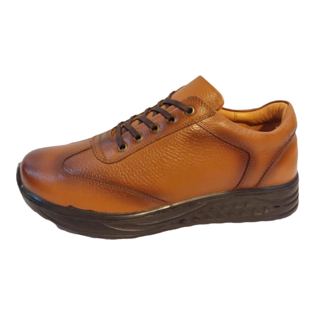 کفش روزمره مردانه مدل سامان رنگ عسلی -  - 1