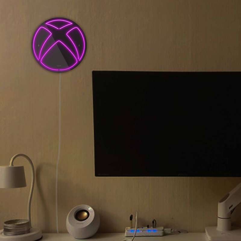 چراغ دیواری نئون دیزاین مدل Xbox-BL_PR