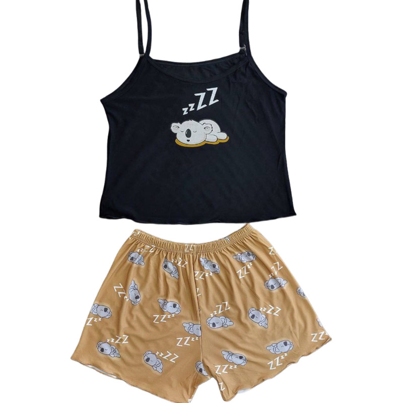 ست تاپ و شلوارک زنانه مدل کوآلا