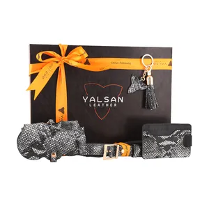 ست هدیه زنانه چرم یلسان مدل چیکا کد 162-PRM-ATS-MDS-RTL-01