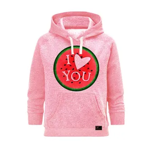 هودی زنانه مدل هندوانه یلدا کد J15 رنگ صورتی