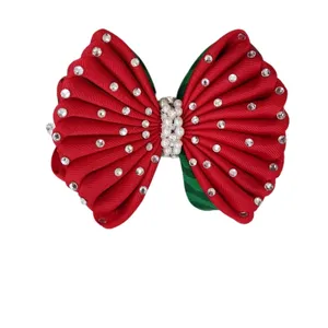 گیره مو زنانه مدل بادبزنی نگین دار