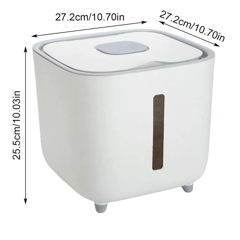 عکس شماره 17 : سطل برنج مدل مکعبی کد 1369n2180 ظرفیت 10 کیلوگرم