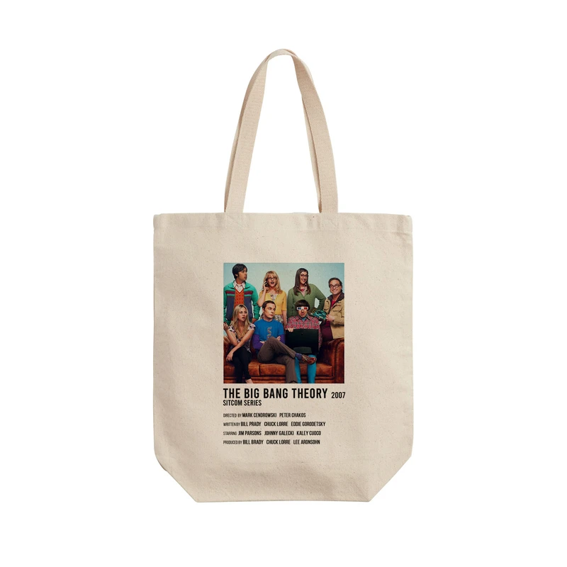 ساک خرید ترمه طراحان ایده مدل big bang theory کد strm0843 - L