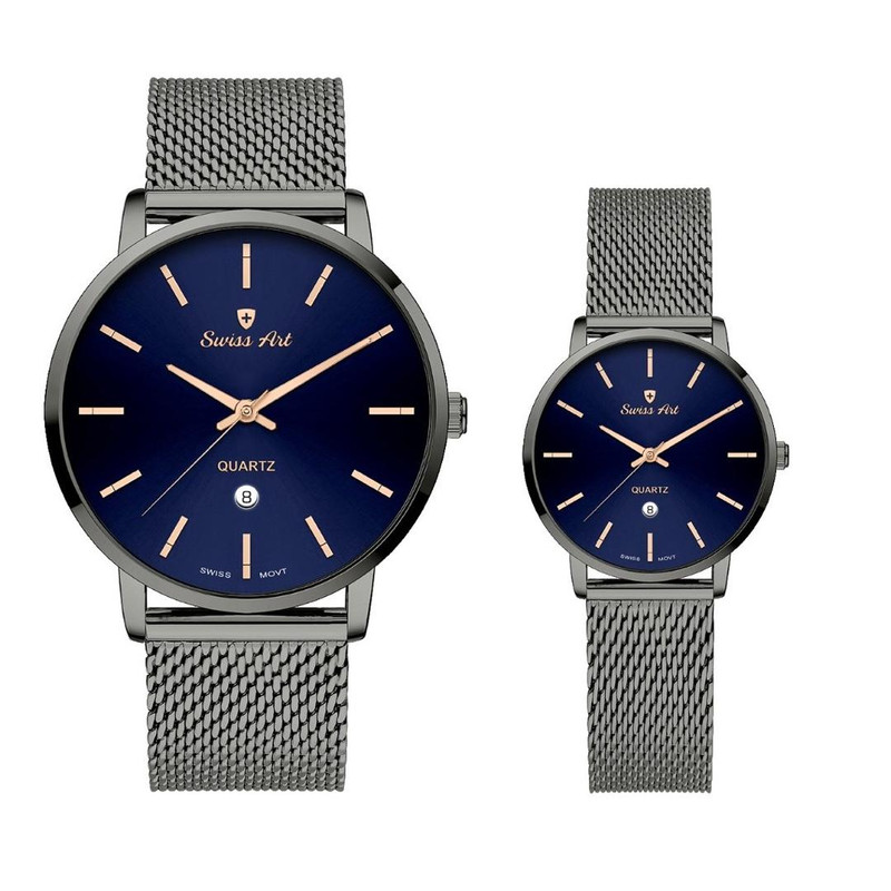 ست ساعت مچی عقربه‌ای زنانه و مردانه سوئیس آرت مدل 620060/61-05