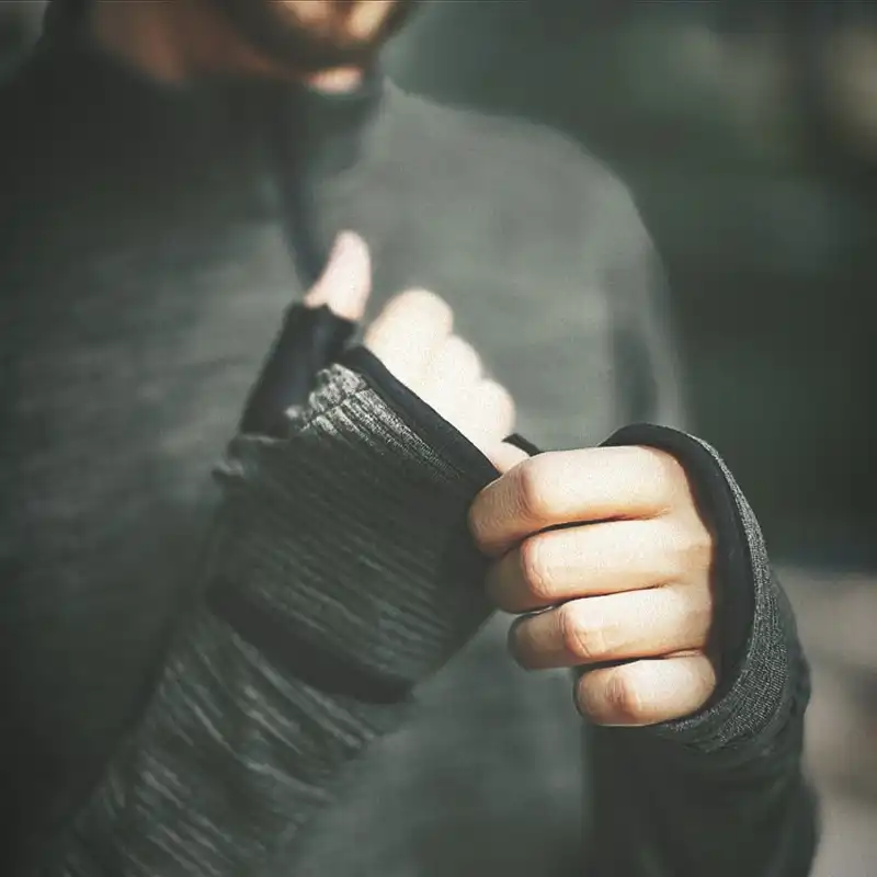 تی شرت ورزشی مردانه اکتیو تاچ مدل نیم زیپ