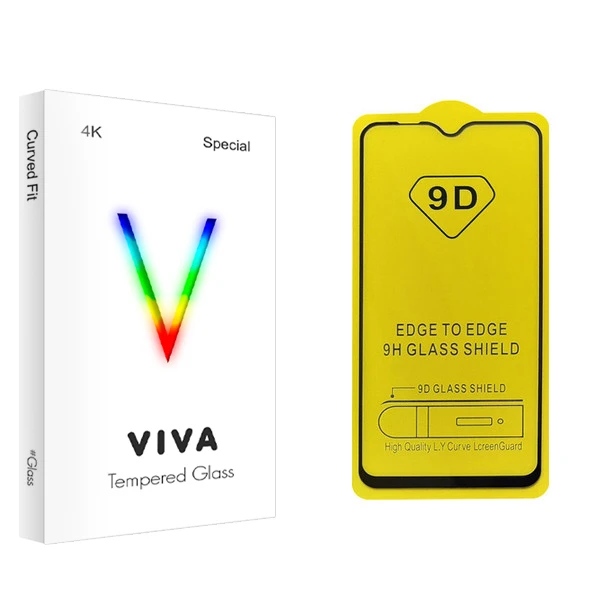 محافظ صفحه نمایش 9D ویوا مدل 4K مناسب برای گوشی موبایل سامسونگ Galaxy A10