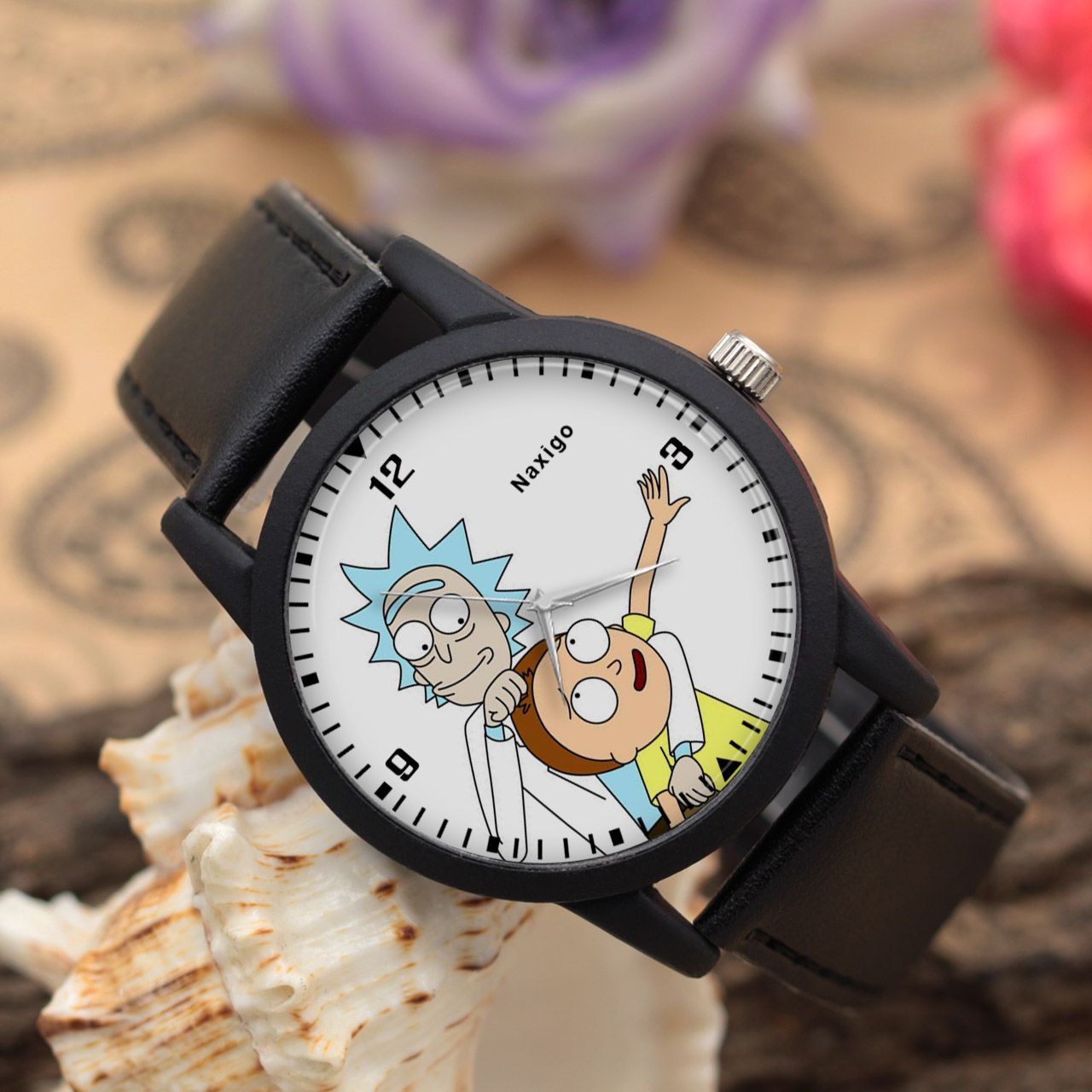 ساعت مچی عقربه ای ناکسیگو طرح Rick and Morty کد LF4238 -  - 3