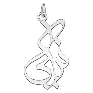 آویز گردنبند نقره زنانه ترمه ۱ طرح نیکی کد mas 00562