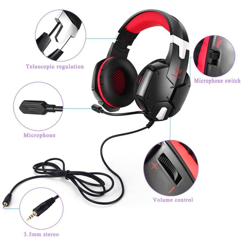 هدست مخصوص بازی کوشن ایچ مدل G1200 -  - 5