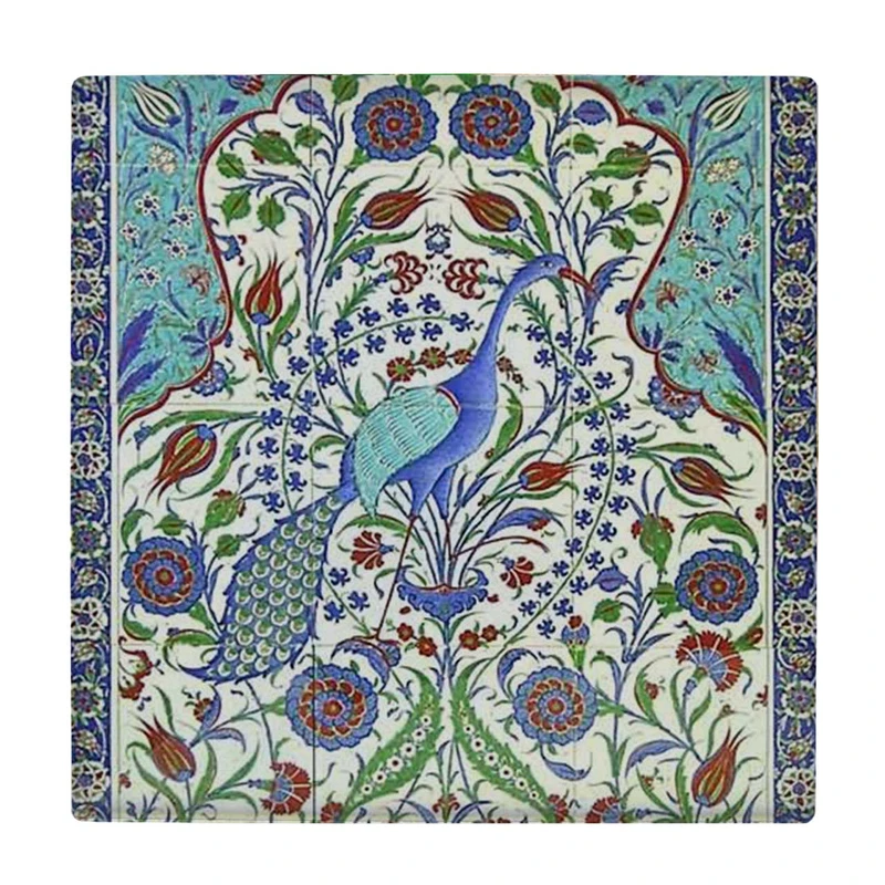  زیر لیوانی طرح گل و بوته و طاووس کد    4056497_2627