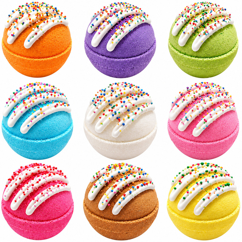 کوکتل نمک حمام مدل mix sweets وزن 70 گرم بسته 9 عددی