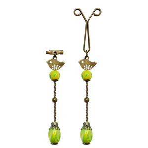 ست گیره روسری و سنجاق سینه زنانه مدل پرنده