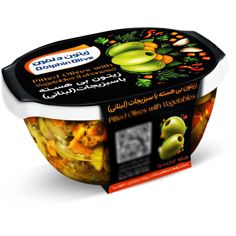 زیتون سبزیجات دلفین ویژه - 150 گرم