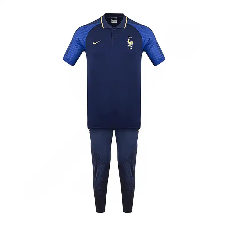 ست پولوشرت آستین کوتاه و شلوار ورزشی مردانه مدل فرانسه NV 2023