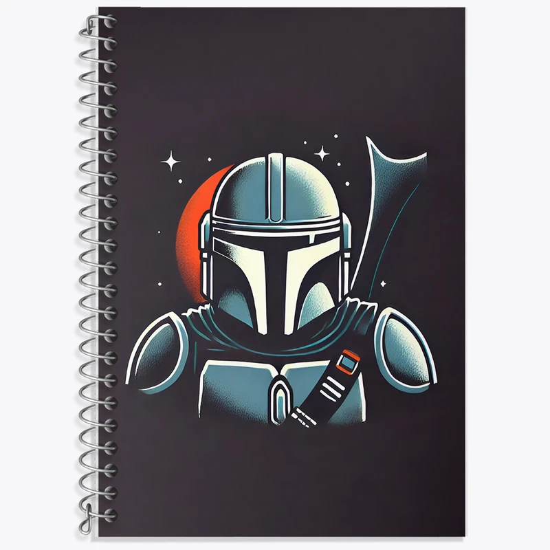 دفتر زبان 50 برگ خندالو مدل دو خط طرح جنگ ستارگان (Star Wars) کد F8089