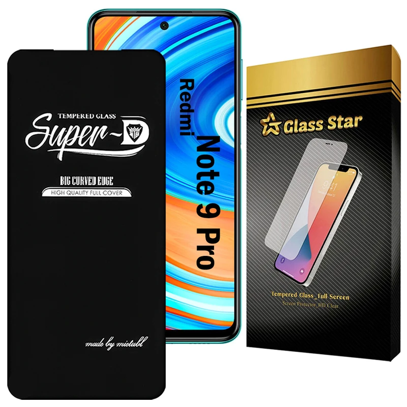 محافظ صفحه نمایش گلس استار مدل SUPERDNS مناسب برای گوشی موبایل شیائومی Redmi Note 9 Pro