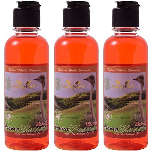 روغن ماساژ والنسی مدل شتر مرغ حجم 200 میلی لیتر بسته 3 عددی