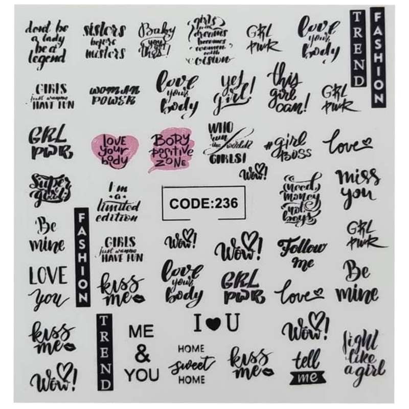 لنز ناخن مدل CODE236