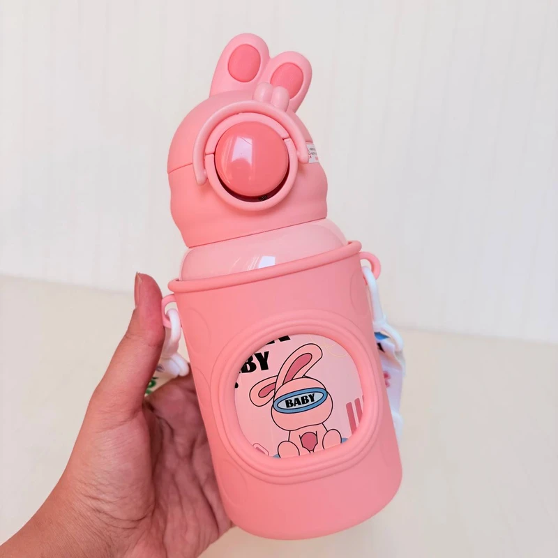 عکس شماره 2 : قمقمه کودک مدل خرگوشی استیل ظرفیت 0.5 لیتر