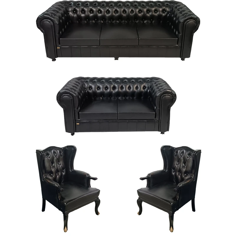 مبل انتظار  هفت نفره پارسین مدل چستر کوئین پلاس