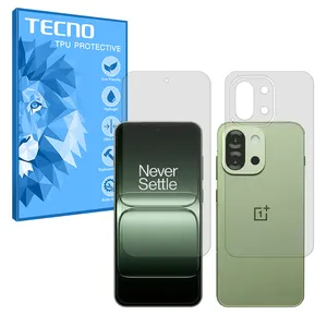 Tecno Resistant model transparent screen protector suitable for OnePlus 13s mobile phone along with the back of the phone