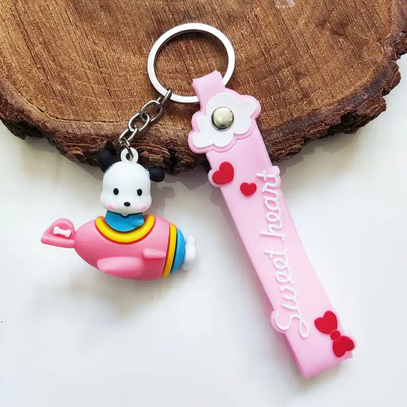 جاکلیدی مدل سیلیکونی طرح سگ خلبان و هواپیما کد DB20