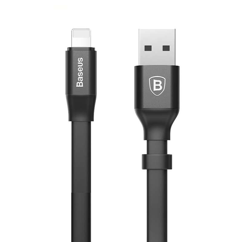 کابل تبدیل usb به لایتنینگ باسئوس مدل CALMBJ-B01 Nimble Portable Cable طول 0.23 متر
