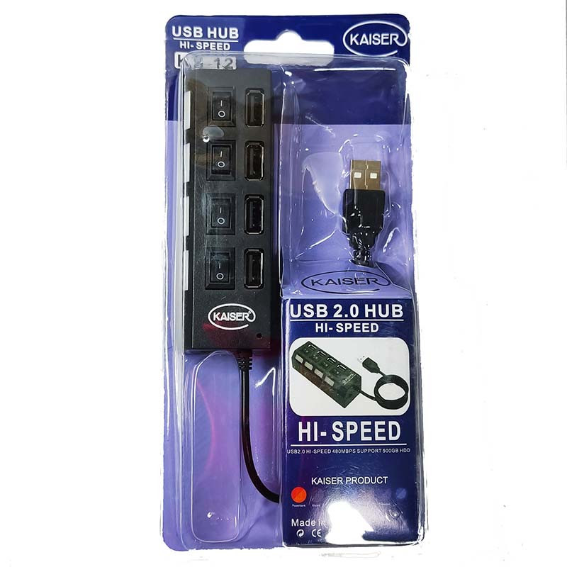هاب 4 پورت USB 2.0 کایزر مدل KH-12