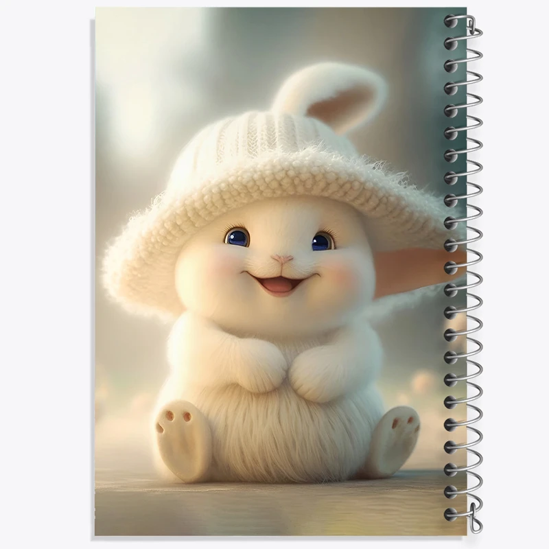 دفتر لیست خرید 50 برگ خندالو طرح خرگوش بامزه کد F5742