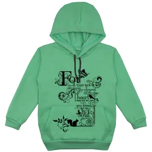 هودی دخترانه مدل F75 FOR رنگ سبز
