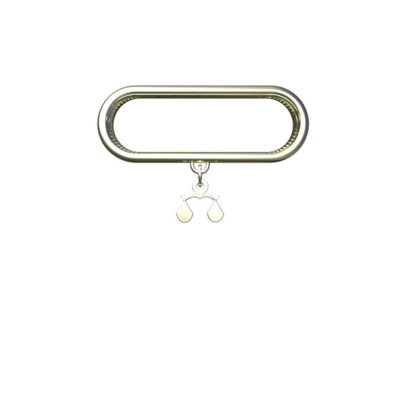 آویز ساعت طلا 18 عیار زنانه مدوپد مدل ترازو کد SG1-1206