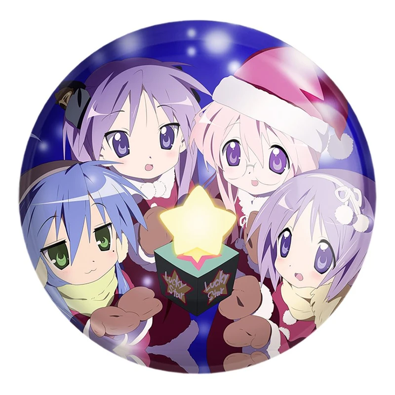 پیکسل خندالو طرح انیمه ستاره خوش شانس Lucky Star کد 23603 مدل بزرگ