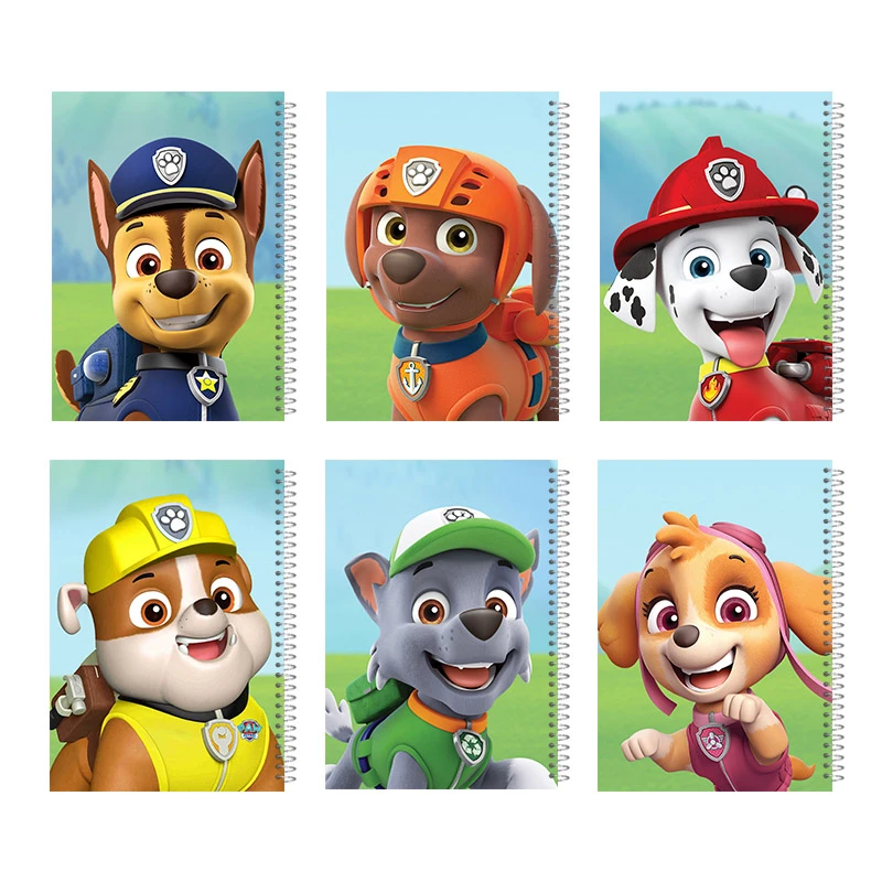 دفتر نقاشی 60 برگ آی چاپ مدل سگ های نگهبان کد 720All بسته 6 عددی