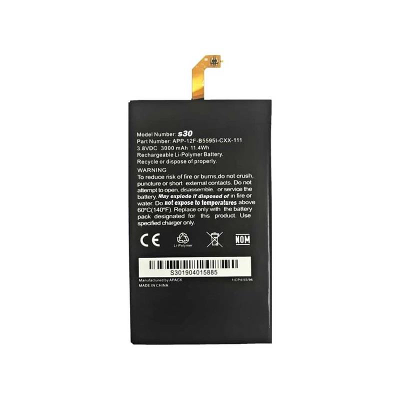 باتری موبایل مدل S30 ظرفیت 3000 میلی آمپر ساعت مناسب برای گوشی موبایل کترپلار CAT S30