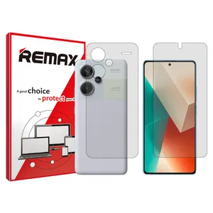 Remax brand shockproof Hydrogel screen protector glass for Xiaomi Redmi Note 13 Pro Plus along with the back protector