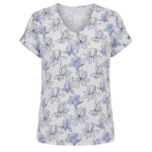 بلوز آستین کوتاه یقه هفت زنانه هومنیتی مدل WYWBL3729