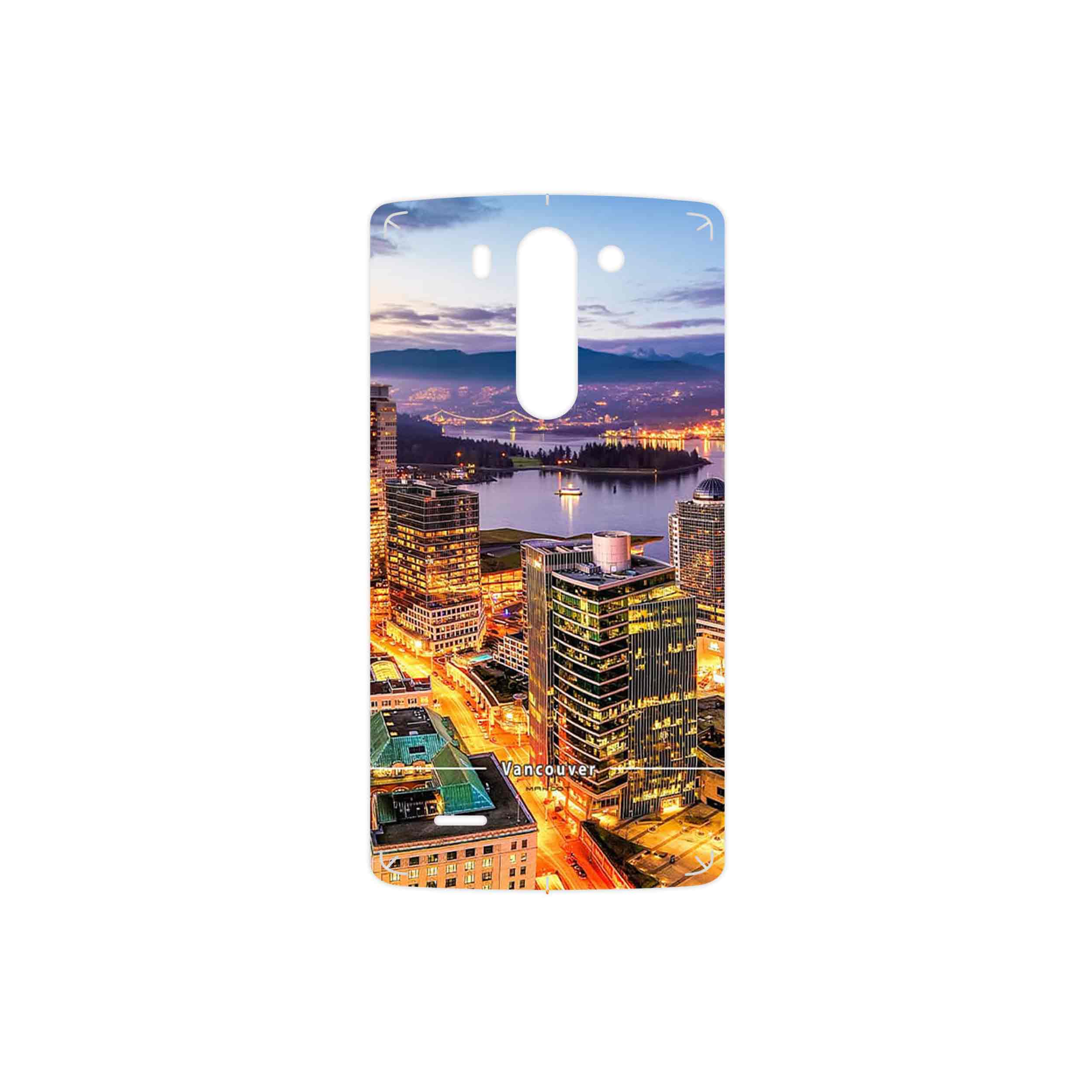 برچسب پوششی ماهوت مدل City of Vancouver مناسب برای گوشی موبایل ال جی G3 Beat