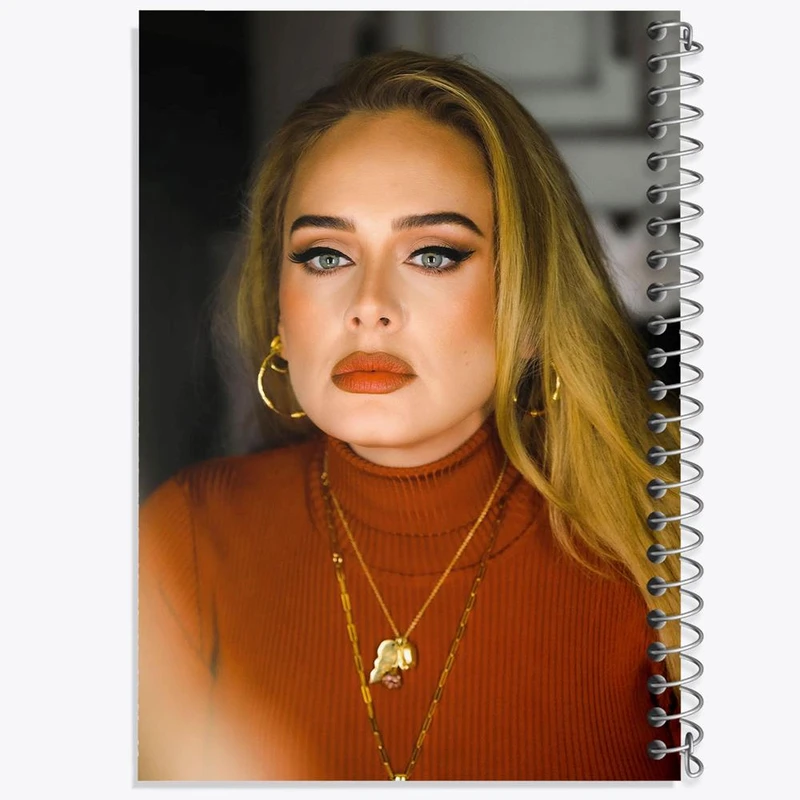 دفتر شطرنجی 50 برگ خندالو طرح ادل Adele کد 19011