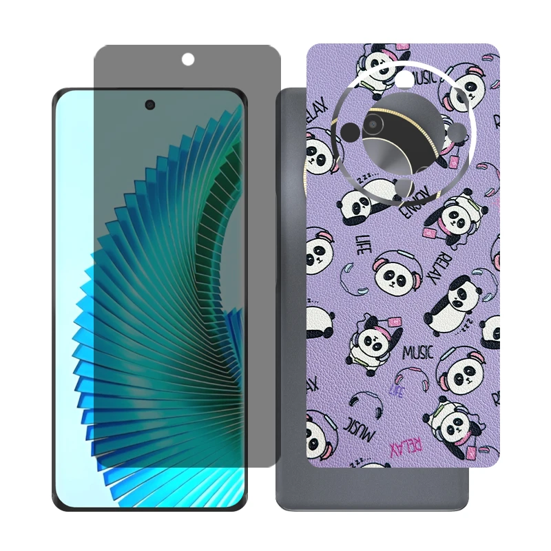 محافظ صفحه نمایش حریم شخصی گلس مدل Together مناسب برای گوشی موبایل آنر X9b به همراه برچسب پوششی پشت گوشی