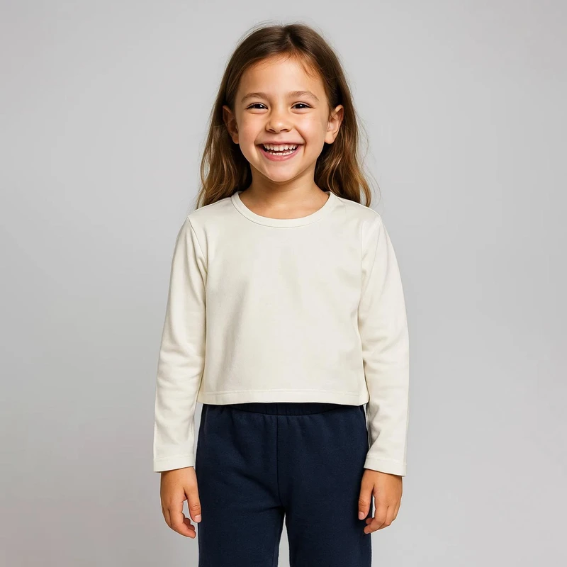 تی شرت آستین بلند دخترانه فیورلا مدل 44529